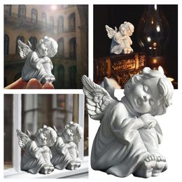 Decorative Figurines Angel Resin Garden Statue Figurine Fairy Sculpture Home Decoration Ornament Exchange