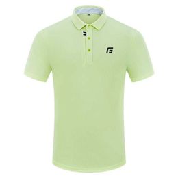 Men's T-Shirts Golf Mens Golf T-shirt Short sleeved Polo Shirt Quick drying breathable comfortable casual sportswear J240419