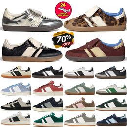 sambaba sneakers womens 2024 mens Designer shoes Leopard print wales bonner OG For Men Women Trainers Brown Dark Brown Black White Bonners Collegiat Casual Shoes