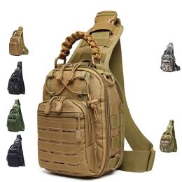 Packs Tactical Sling Bag Army Military Molle Camouflage Backpack Men Multicam Nylon Hunting Camping Hiking Crossbody Shoulder Bags