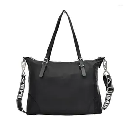 Shoulder Bags Women'S Nylon Fashionable Simple High-End Large-Capacity Bag Handbag Crossbody Zipper Direction Random