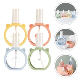 Storage Bottles 4 Pcs Cartoon Small Spray Bottle Face Hair Mister Mini Perfume Lotion Travel Accessories Pp Leakproof