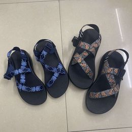 Slippers Water Chaco Tracing Creek Produced in Dongguan, Colorful Cross Adjustable Ribbon Beach Shoes