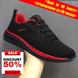 Casual Shoes Sport Men Lightweight Running Sneakers Walking Breathable Non-slip Comfortable Black Big Size 38-48 Hombre