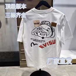 2024 New Fushen Short Sleeved T-Shirt Printed Compared To Heart Buddha Head For Men And Women Loose Casual Couples Pure Cotton Half Sleeves 773603