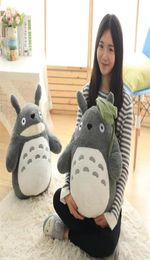 Totoro Plush Toy Cute Plush Cat Japanese Anime Figure Doll Plush Totoro With Lotus Leaf Kids Toys Birthday Christmas Gift 201204268317043