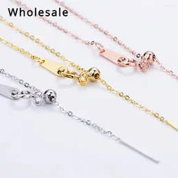 Chains Women 10PCS Long Layered Pendant Necklace Stainless Steel Dainty Chain Chocker Necklaces For Fashion Jewelry