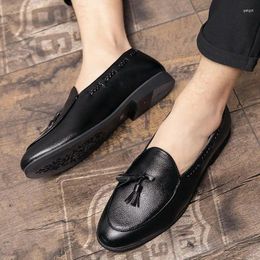 Dress Shoes Black Men's Autumn Sports Leisure Kitchen Chef Working Wear Suit Wear-Resistant Labour Protection Leather Fashion Sho