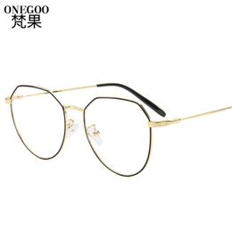 2021 new metal flat lens light weight men039s and women039s general use Korean fashion glass fashionable frame myopia op3202109