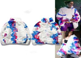 2021fff rendering fur men039s and women039s loose jacket tie dye 000 couple039s fashion jacket7809317