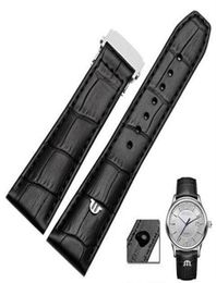 Watch Bands TOP Genuine Leather Watchband For MAURICE LACROIX Watches Strap Black Brown 20mm 22mm With Folding Buckle Bracelet299i7861980