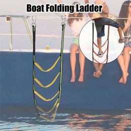 All Terrain Wheels Yacht Boat Side Hanging Ladder Folding Portable 3/4/5 Step Rope Inflatable Boarding Soft