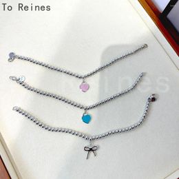 Link Bracelets To Reines 2024 Fashion Designer Brand Enamelled Love Beads Bracelet Women Luxury High Quality Pulseras Jewelry Party Gift