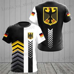 Men's T-Shirts GERMANY T Shirt For Men German National Emblem Print T-shirts Ropa Hombre Summer O-neck Short-slved Tops Casual Unisex Ts T240419