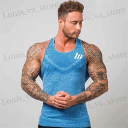 Men's T-Shirts 2021 new Summer fashion brand bodybuilding tank top tank top muscle Breathable quick-drying mens slveless vest T240419