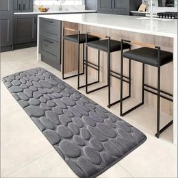 Carpets Each Size Pebbles Kitchen Carpet Non Slip Absorbent Floor Mat Machine Washable Soft