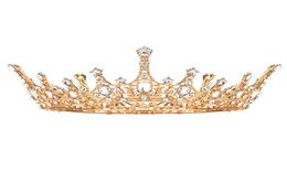 Headbands Gold Crowns For Women Birthday And Tiaras With Gemstones Girls Hair Accessories Bridal Wedding Prom Giftscrown Chakrabea8864220