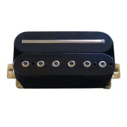 Buckets Donlis Rail and Hex Screw Pole Humbucker Guitar Pickups with High Output Bridge Pickup in Black/white Zebra Colors