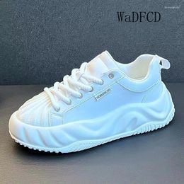 Casual Shoes Chunky Sneaker Men Designer Board Fashion Microfiber Leather Breathable Height Increased Platform Running