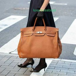 Designer 50CM Bags Genuine Leather Travel Large Capcity Limited Edition Bag Large Capacity Business Trip Luggage Mens And Womens Commuting Have Logo RR1R