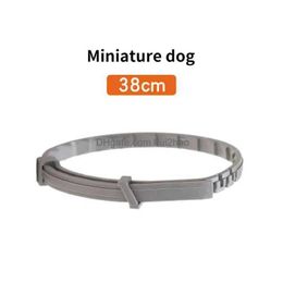 Dog Collars Leashes 38Cm/70Cm Pet Insect Repellent Collar Anti-Mosquito Antiparasitic Adjustable Cat Accessories To 8 Month Flea T Dhjmp