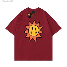 Top Drawdrew t Shirt Woman Men Designer Smiley Sun Playing Cards Tee Graphic Drew Tshirt Summer Clothe Short Sleeve Casual 975