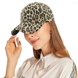 Berets Leopard Print Baseball Cap Hiking Unisex For Sun Protection Anti-uv Adjustable