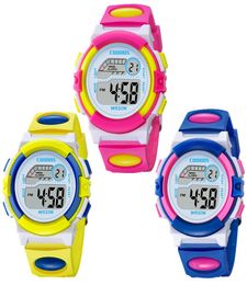 Colourful design fashion girls boys sport led digital watch COOBOS 0916 electronic Multifunction children gift party Kids watches4874160