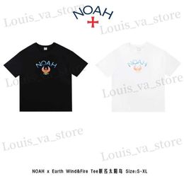 Men's T-Shirts Fashion Classic Bird Letter Printed Noah T-shirt Mens EU Size 100% Cotton Gothic Harajuku Noah Top T240419