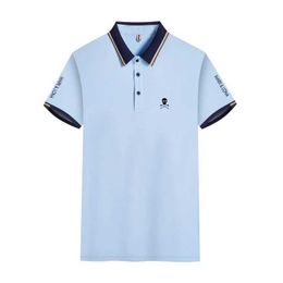 Men's T-Shirts 2024 Spring/Summer Mens Golf Shirt Casual Short sleeved Logo Golf Sportswear Quick drying Socks Breathable Polo T-shirt Top J240419
