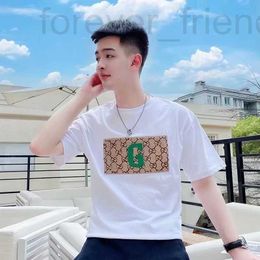 Men's T-Shirts designer 2024 New Summer Spiritual Guy Pi Shuai Short sleeved T-shirt Website Red Tide Brand Slim Fit Versatile Personalized 43JB