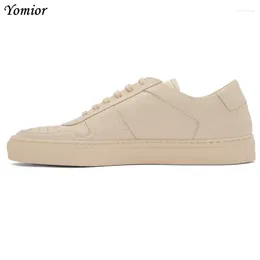 Casual Shoes Yomior Brand Handmade Men British Genuine Leather Comfortable Fashion Designer Sneakers Autumn Flats White Loafers