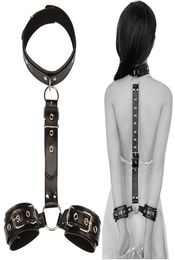 Sexy Handcuffs Collar Adult Games Fetish Flirting Bdsm Bondage Rope Slave For Woman Couples Gay Erotic Accessories 2107017108769
