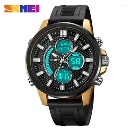 Wristwatches SKMEI Outdoor Sports Watch Military Style Luminous Multi-function Electronic Men's Three-eye Waterproof