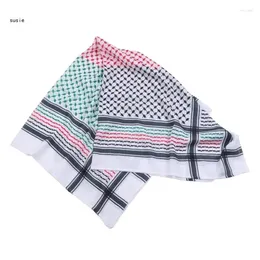 Scarves X7YA Man Versatile Houndstooth Palestine Scarf For Adult Winter Festival Windproof