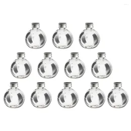 Storage Bottles Bulb Bottle Light Candy Fillable Clear Jars Bulbs Ornaments Container Cap Containers Empty Drink Decorative Scew