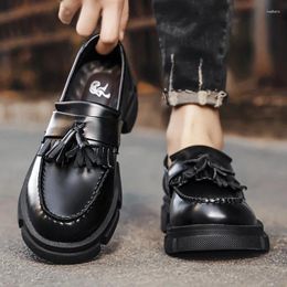 Casual Shoes Mens Loafers Dress For Men Tassel Slip On Driving Wedding Party Leather Formal Shoe Mocassin