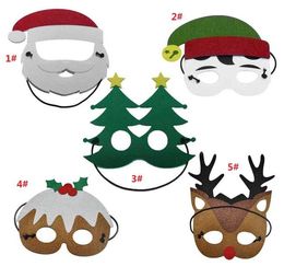 Cheap and fine Christmas Mask Santa Claus Mask for adult and kids Xmas Christmas reindeer tree shape Mask Christmas decoration Par1754778