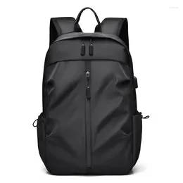 Backpack Men Business 2024 Oxford Waterproof 14 Inch Laptop Computer Bag Women Student Usb Charging Travel Leisure