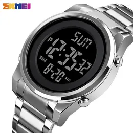 Wristwatches SKMEI 1611 Luxury Digital Watch For Men Sports Countdown Waterproof Electronic Wristwatch Mens Stopwatch Clock 2004 Reloj