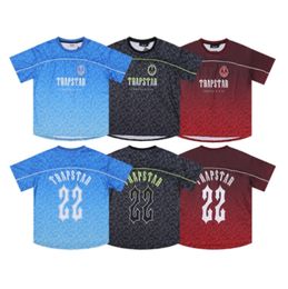 Men's T-Shirts Limited New Trapstar London Men's T-shirt Short Sleeve Unisex Blue Shirt For Men Fashion Harajuku Tee Tops Male T Shirts Fashion Clothing Y43665