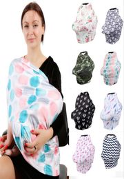 Baby Car Seat Canopy Cover Breastfeeding Nursing Scarf Cover Newborn Infant Breast Feeding Covers Cloth Up Udder Covers Shawl Wome8408430