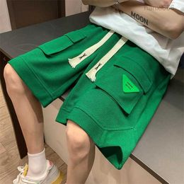 Shorts Spring Korean Green Harajuku High Street Casual Streetwear