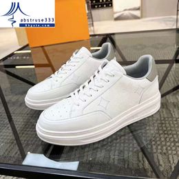 Lvse Casual Designer Luis Vuittons Mens Beverly Viton Hills Shoes Sports White Sneaker Genuine Leather Sneakers Stars Leathers Low Top Runner Platform Train