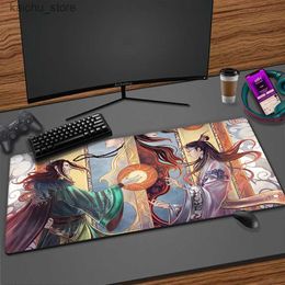 Mouse Pads Wrist Rests Mo Dao Zu Shi Manga Mouse Pad Big Mousepad XXL Game Accessories Keyboard Pad Mat For Gaming Table Anime MouseMat Desk Pads Mat Y240419