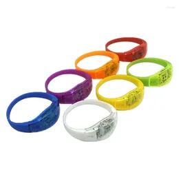 Party Decoration LED Wristband Light Up Bracelets Flashing Sports For Concerts