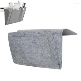 Storage Bags Bedside Organizer Caddy Hanging Bag Holder Book Phone Tablet Cables Remote And Water Bottle For