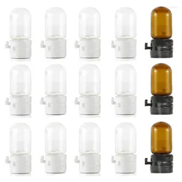 Storage Bottles 50Pcs 2ml Empty Amber Clear Glass Essential Oil Vials Cosmetic Small Sample Bottle Essence Liquid Fragrance Test Containers