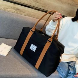 Bags Large Capacity Travel Bag Women Cabin Tote Bags Handbag Oxford Cloth Canvas Waterproof Shoulder Bag Gym Bag Overnight Bag