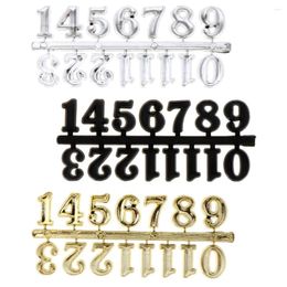 Clocks Accessories 3 Sets Wall Clock Digital Numerals Number Plastic Numbers Kit DIY For